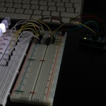 First LED lightning tests were done with shift-registers